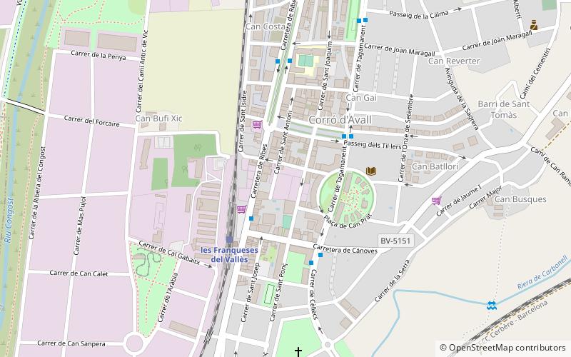 Les Franqueses del Vallés location map