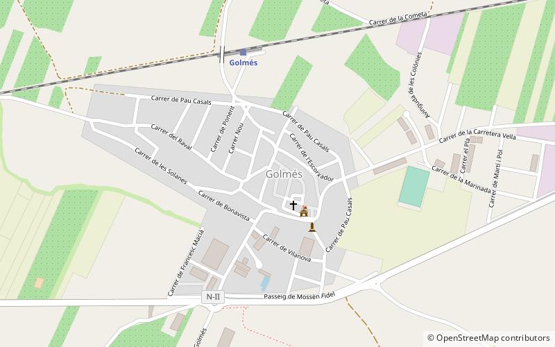 Golmés location map