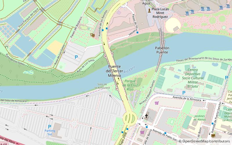 Third Millennium Bridge location map