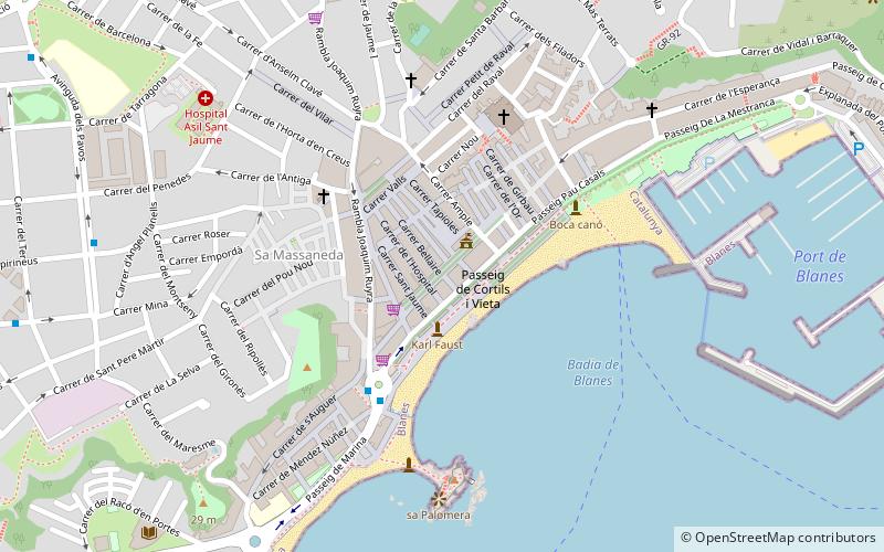 Passeig del Mar location map