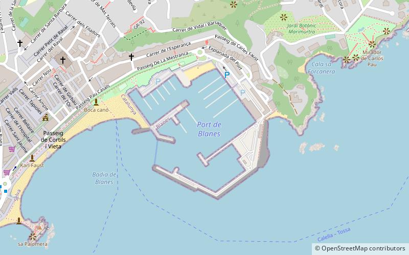 port de blanes location map