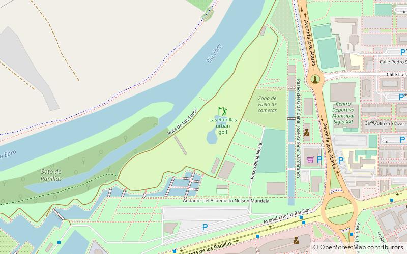 Las Ranillas urban golf location map