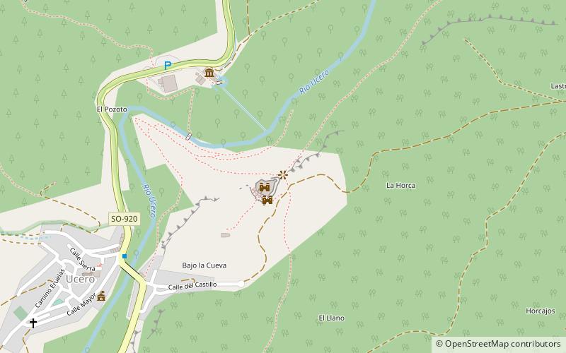 Castle of Ucero location map