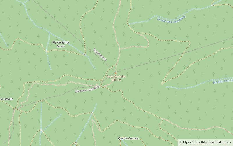roca centella montseny location map