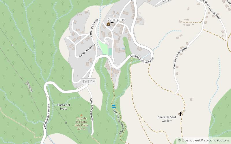 Campins location map