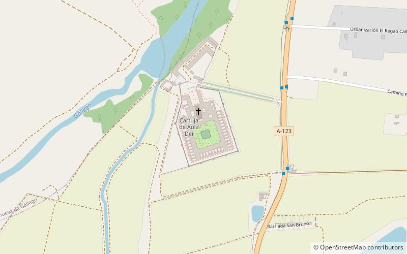 Cartuja de Aula Dei location map