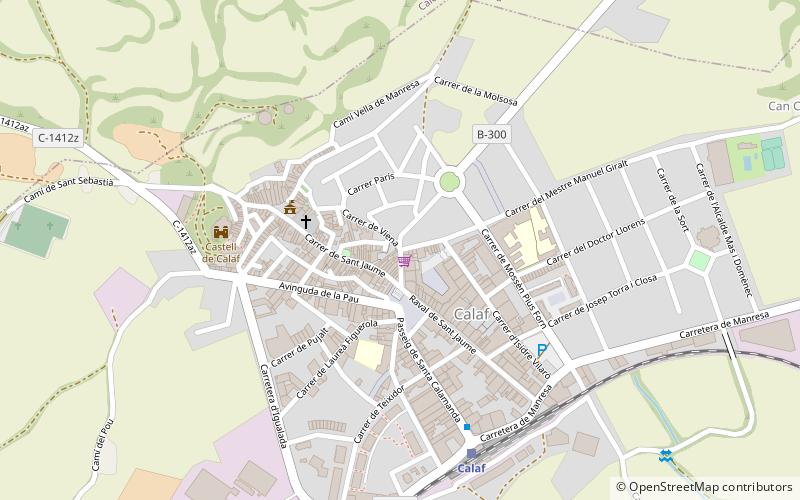 Calaf location map