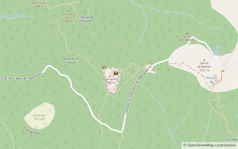 Turó de Tagamanent location map