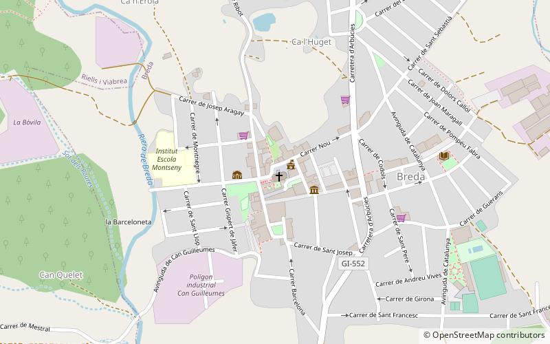 Monasterio de San Salvador de Breda location map