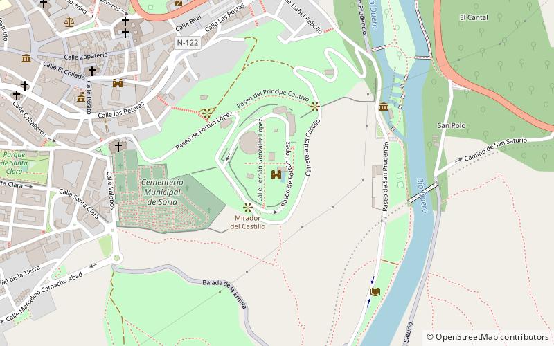 Castillo de Soria location map