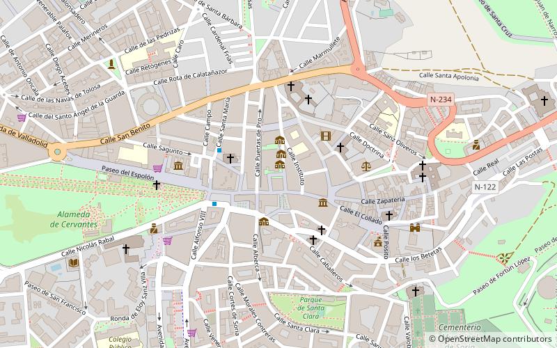 Palace of los Ríos y Salcedo location map