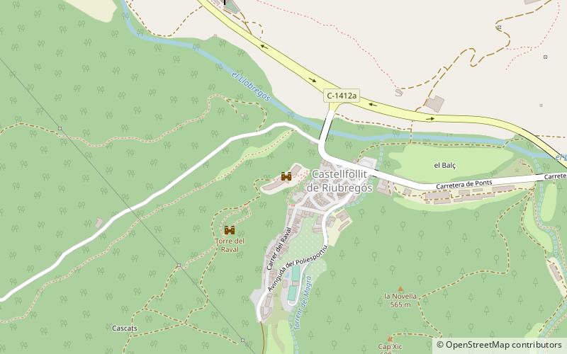 Castell de Castellfollit location map