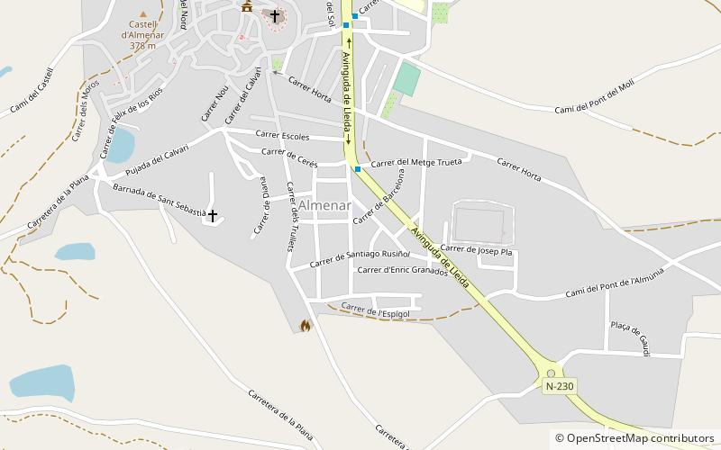 Almenar location map