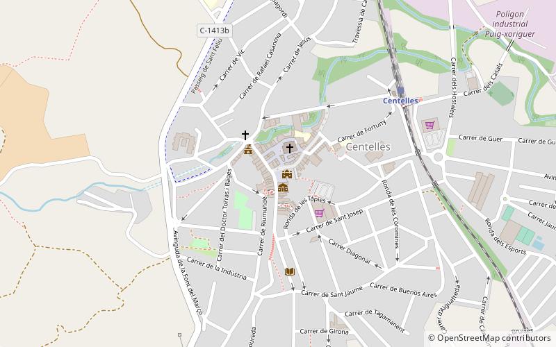 Centellas location map