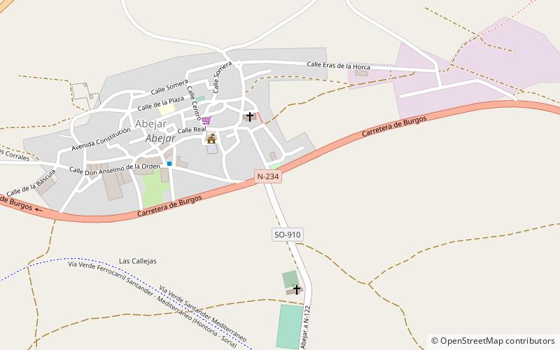 Abejar location map