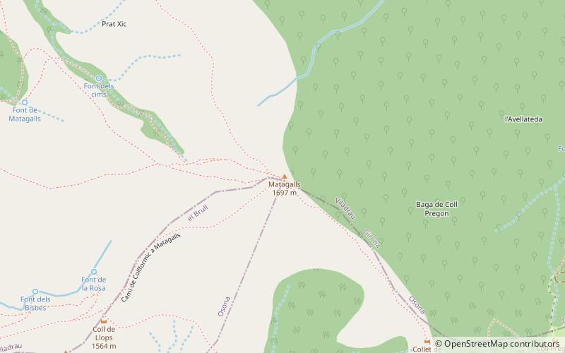 Matagalls location map