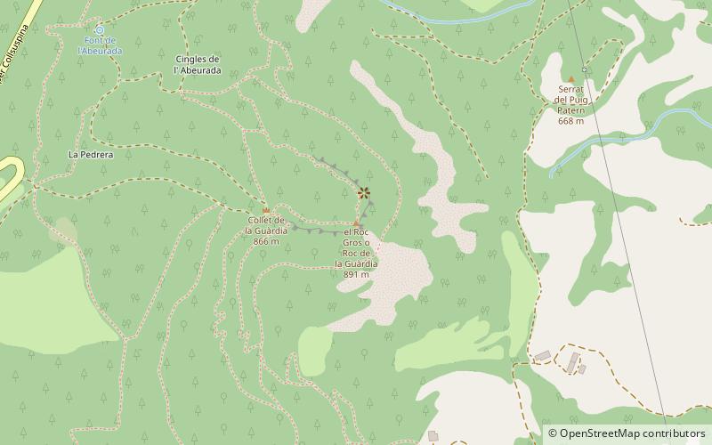 roc de la guardia location map