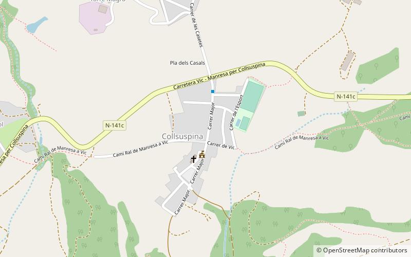 Collsuspina location map