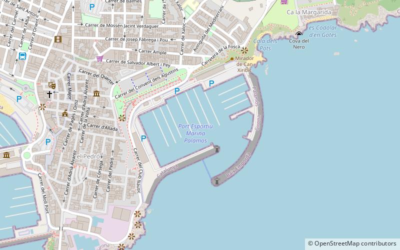Port Esportiu Marina Palamos location map