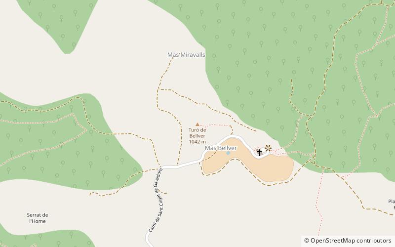 Turó de Bellver location map