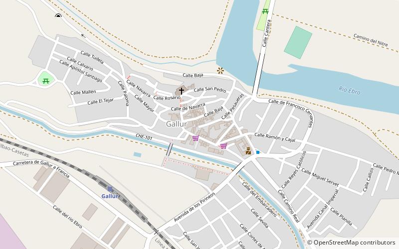 Gallur location map