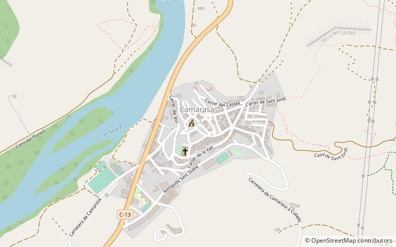 Camarasa Fontllonga location map