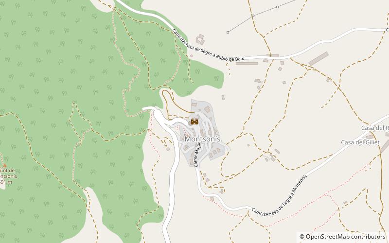 Castell de Montsonís location map