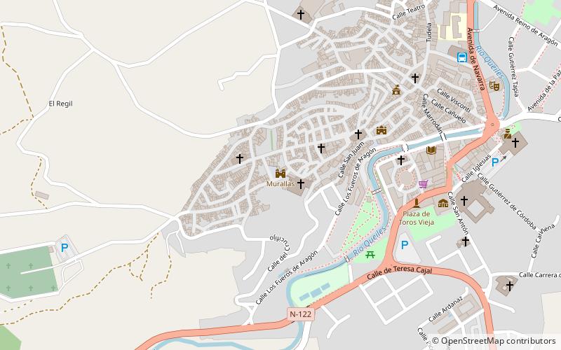 castillo tarazona location map