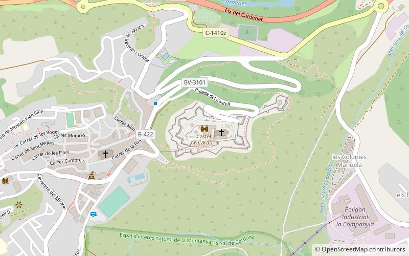 Castell de Cardona location map