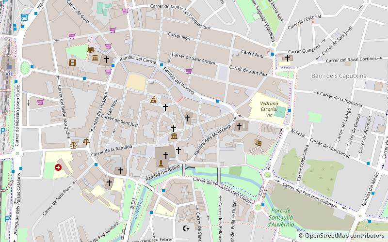 Roman temple of Vic location map