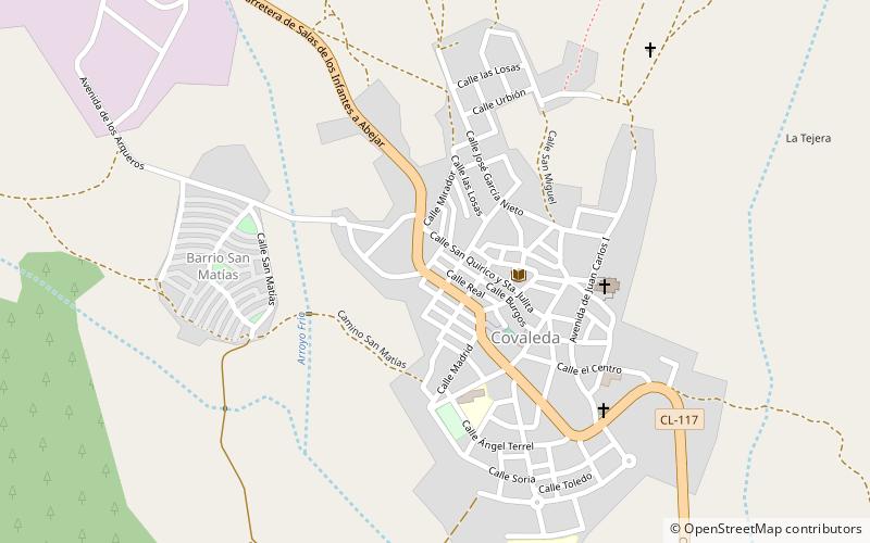 Covaleda location map
