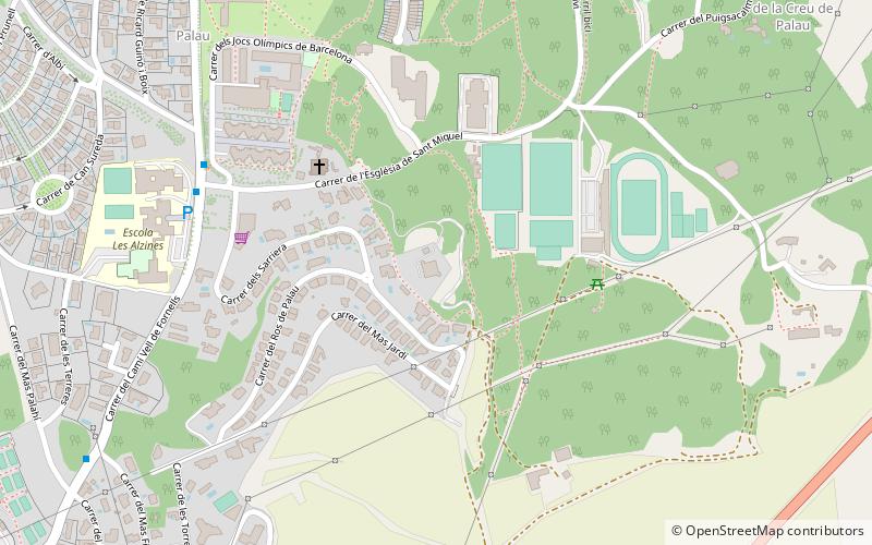 Palau Sacosta Castle location map