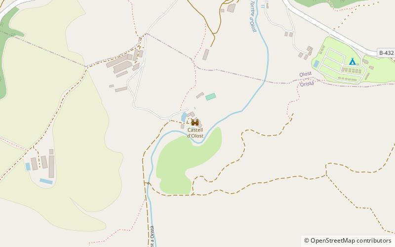 Castillo de Olost location map
