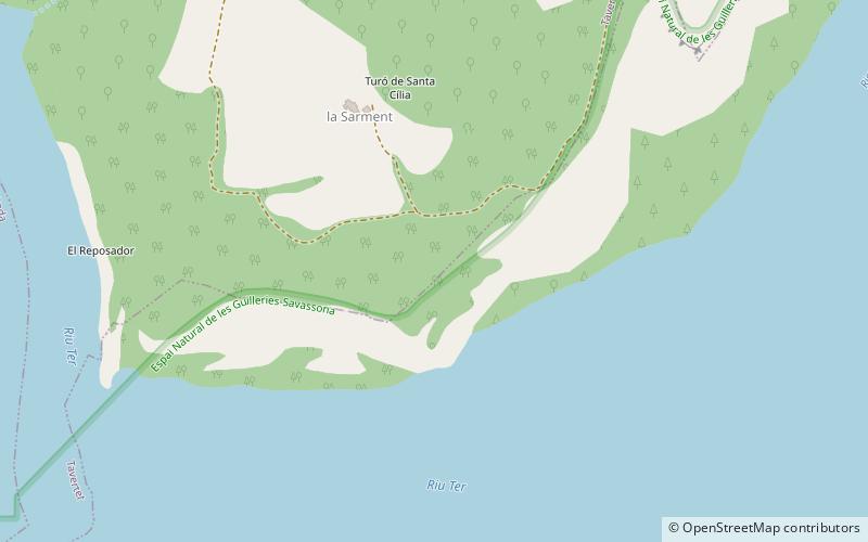 Sau Reservoir location map