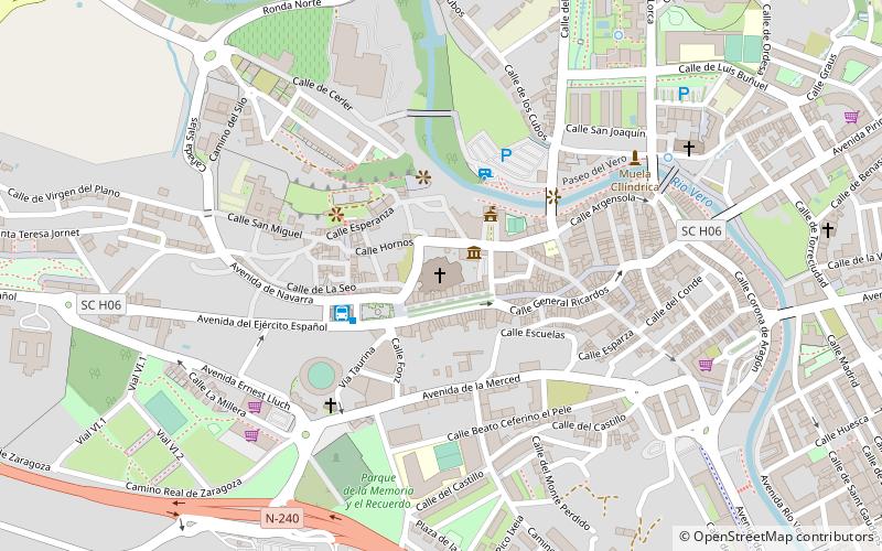 Barbastro Cathedral location map