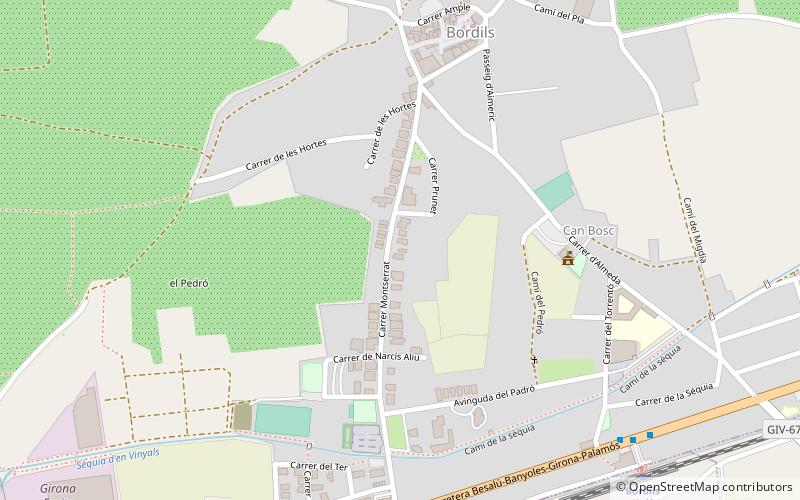 Bordils location map
