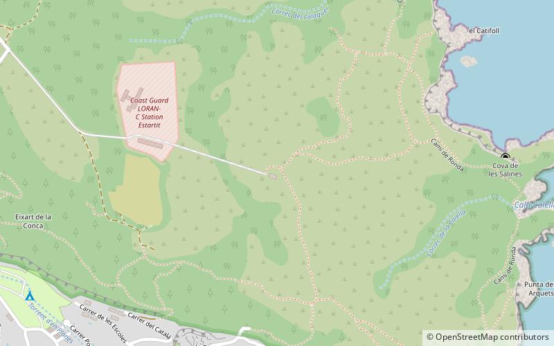 loran c transmitter estartit parque natural del montgri las islas medas y el bajo ter location map
