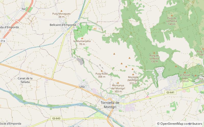 Montgrí-Massiv location map