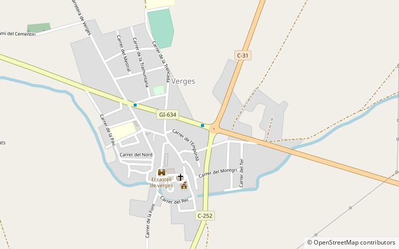 Verges location map