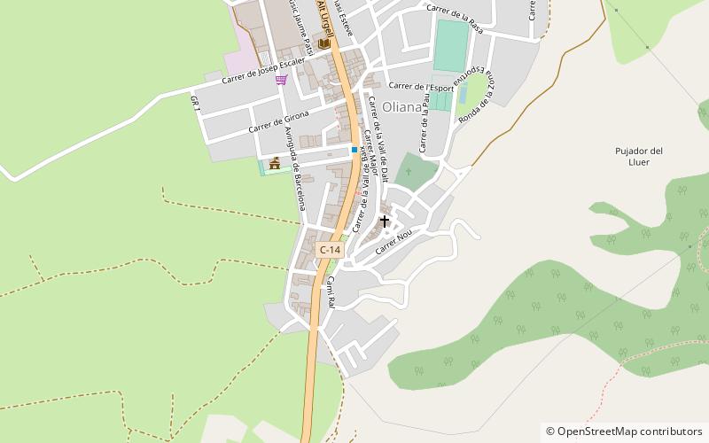 Oliana location map