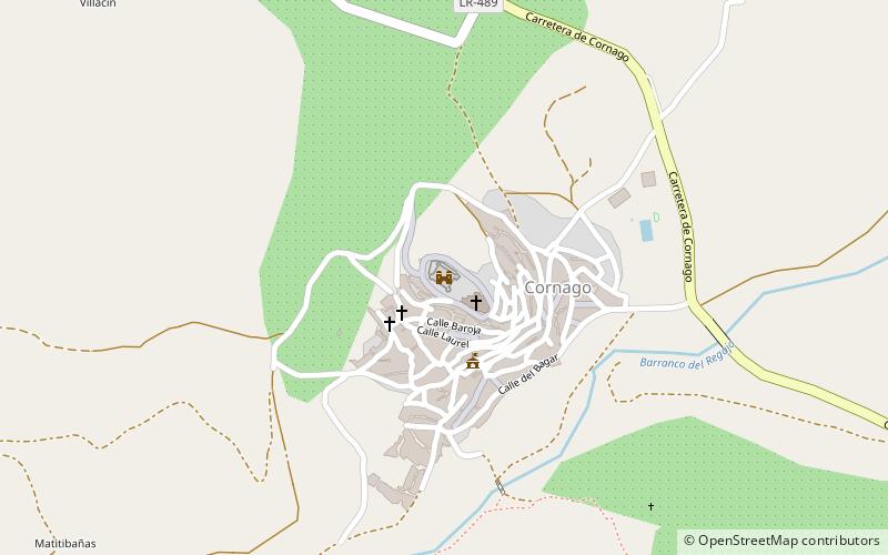 Castle of Cornago location map
