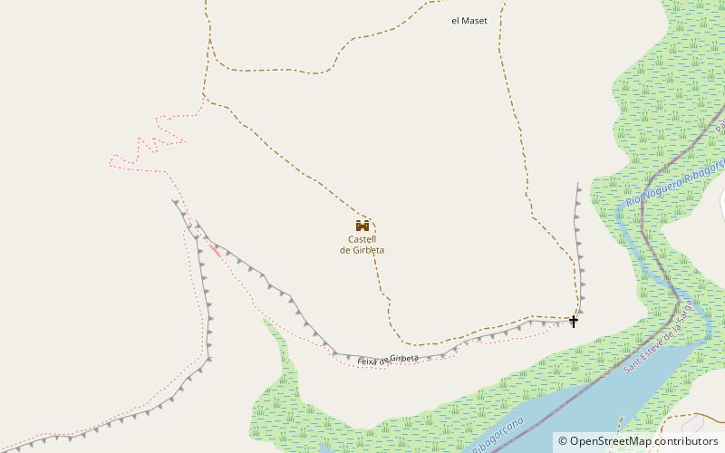 Castell de Girbeta location map