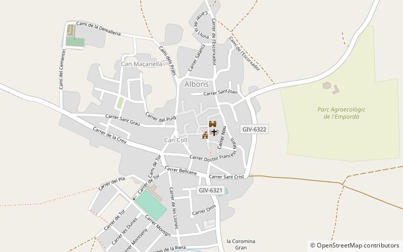 Albons location map