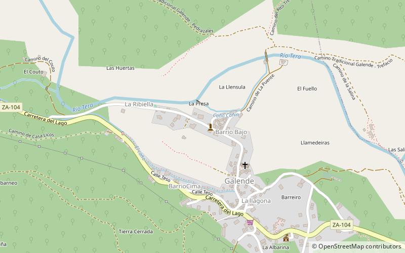 Galende location map