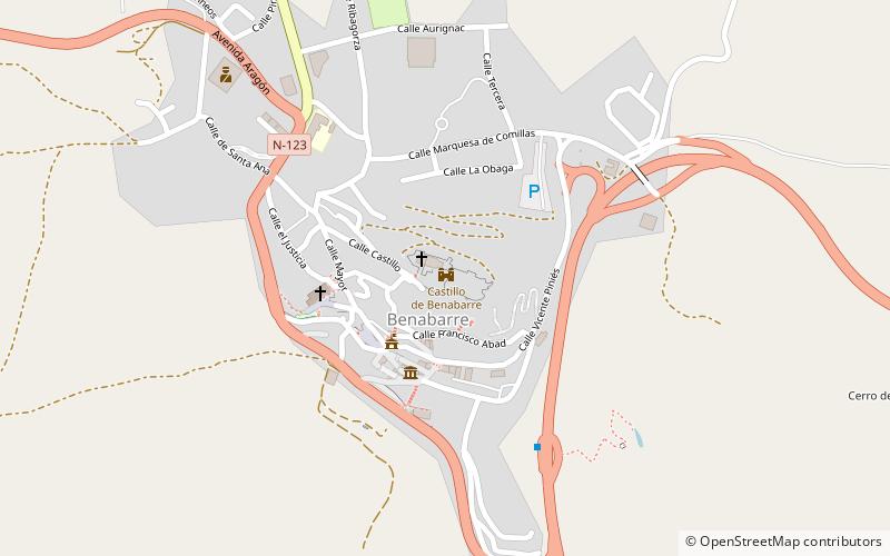 Castillo de Benabarre location map