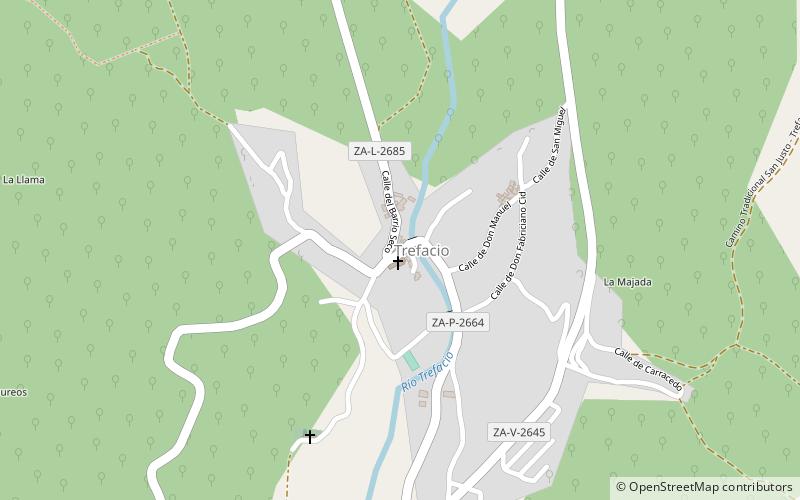 Trefacio location map