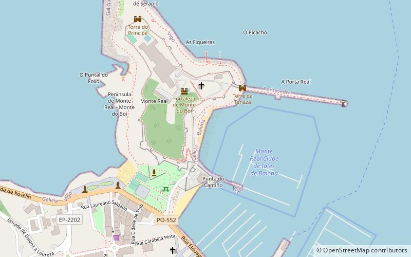 a barbeira baiona location map