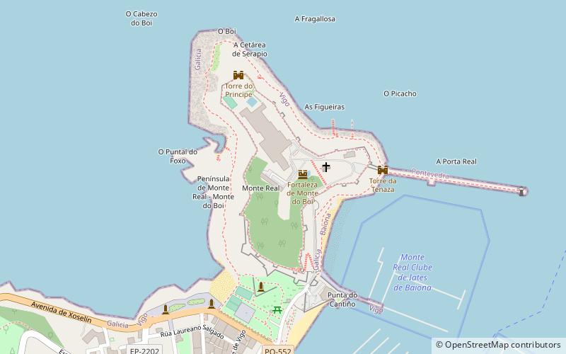 Parador de Baiona location map