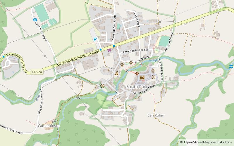 Ajuntament de Santa Pau location map