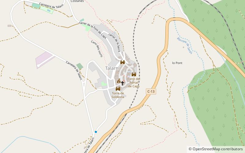 Talarn location map